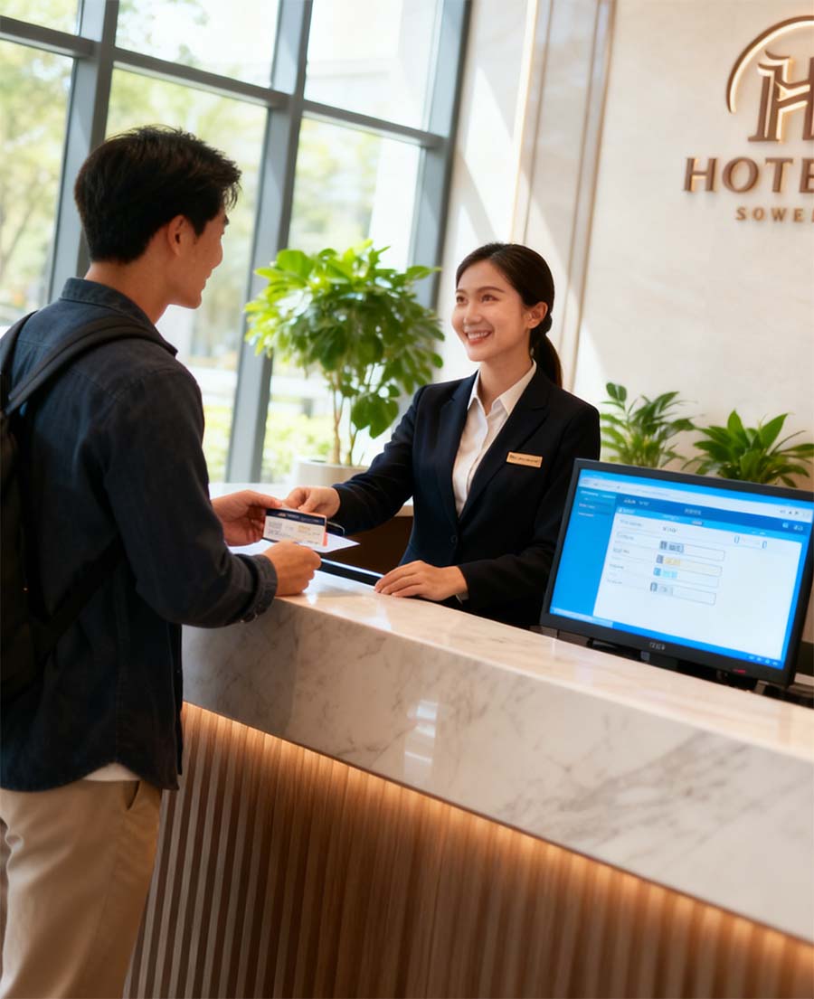 酒店管理软件前台接待图