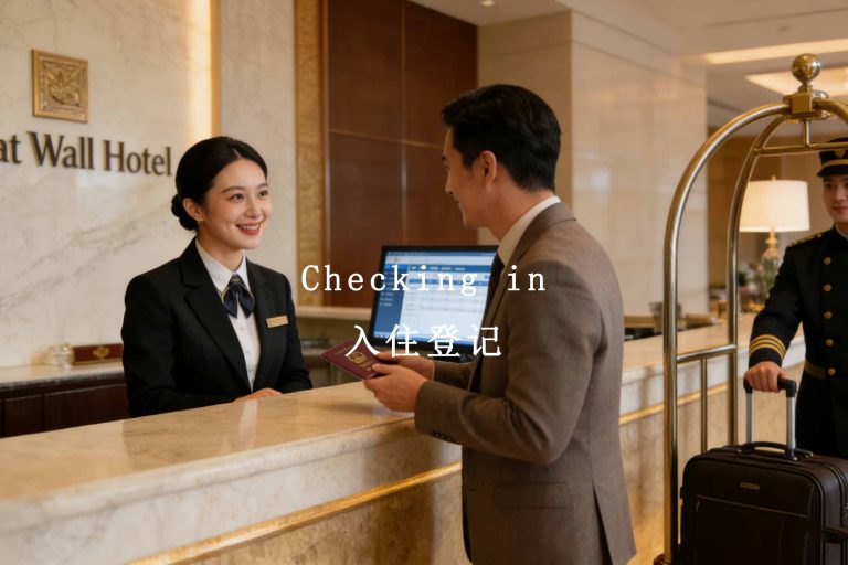 Checking in 入住登记