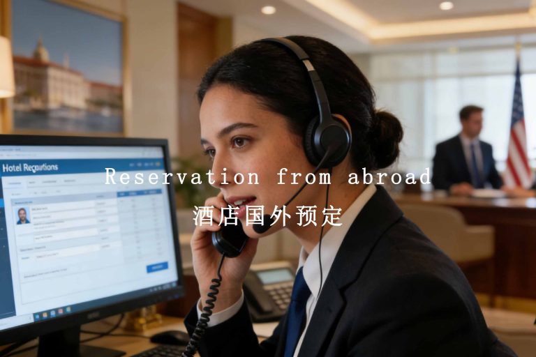 Reservation from abroad 酒店国外预定