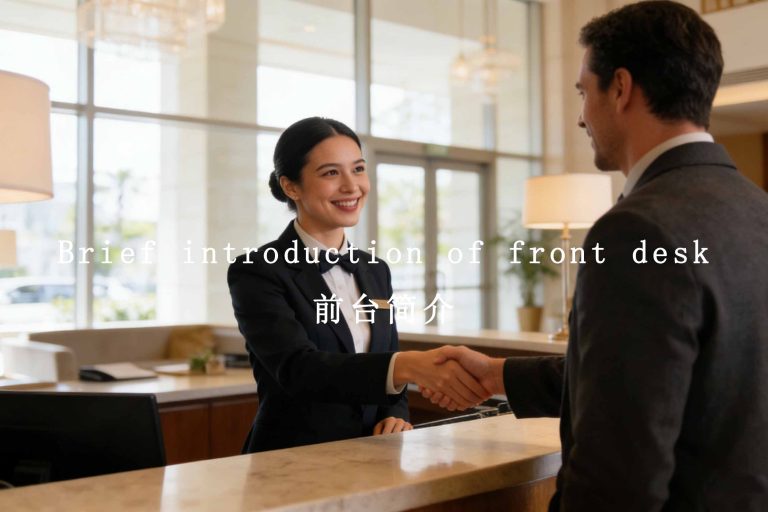 Brief introduction of front desk 前台简介